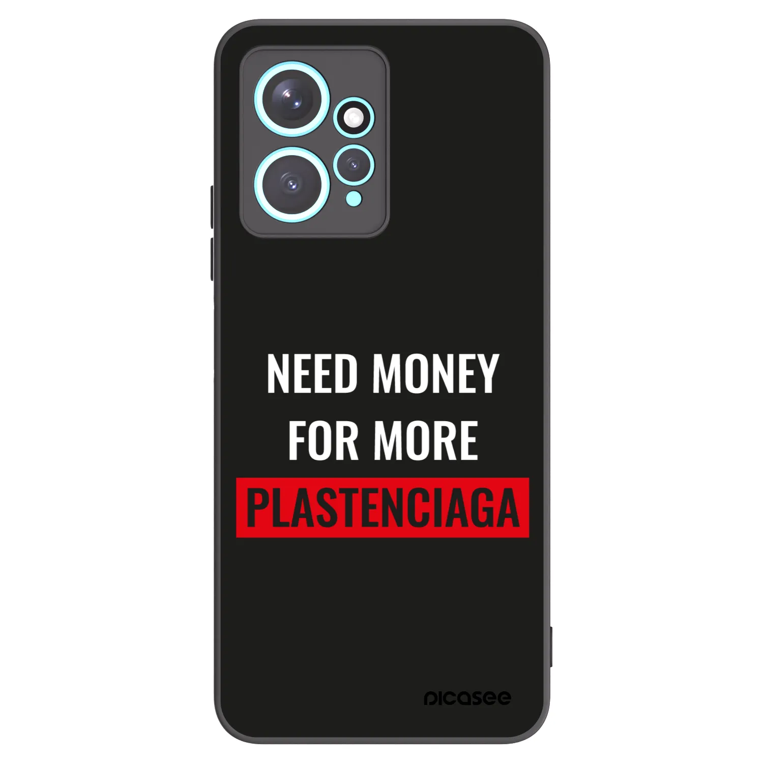 Picasee silikonový černý obal pro Xiaomi Redmi Note 12 4G - More PLASTENCIAGA