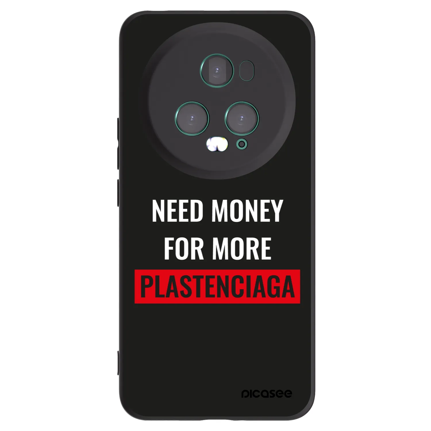 Picasee silikonový černý obal pro Honor Magic5 Pro - More PLASTENCIAGA