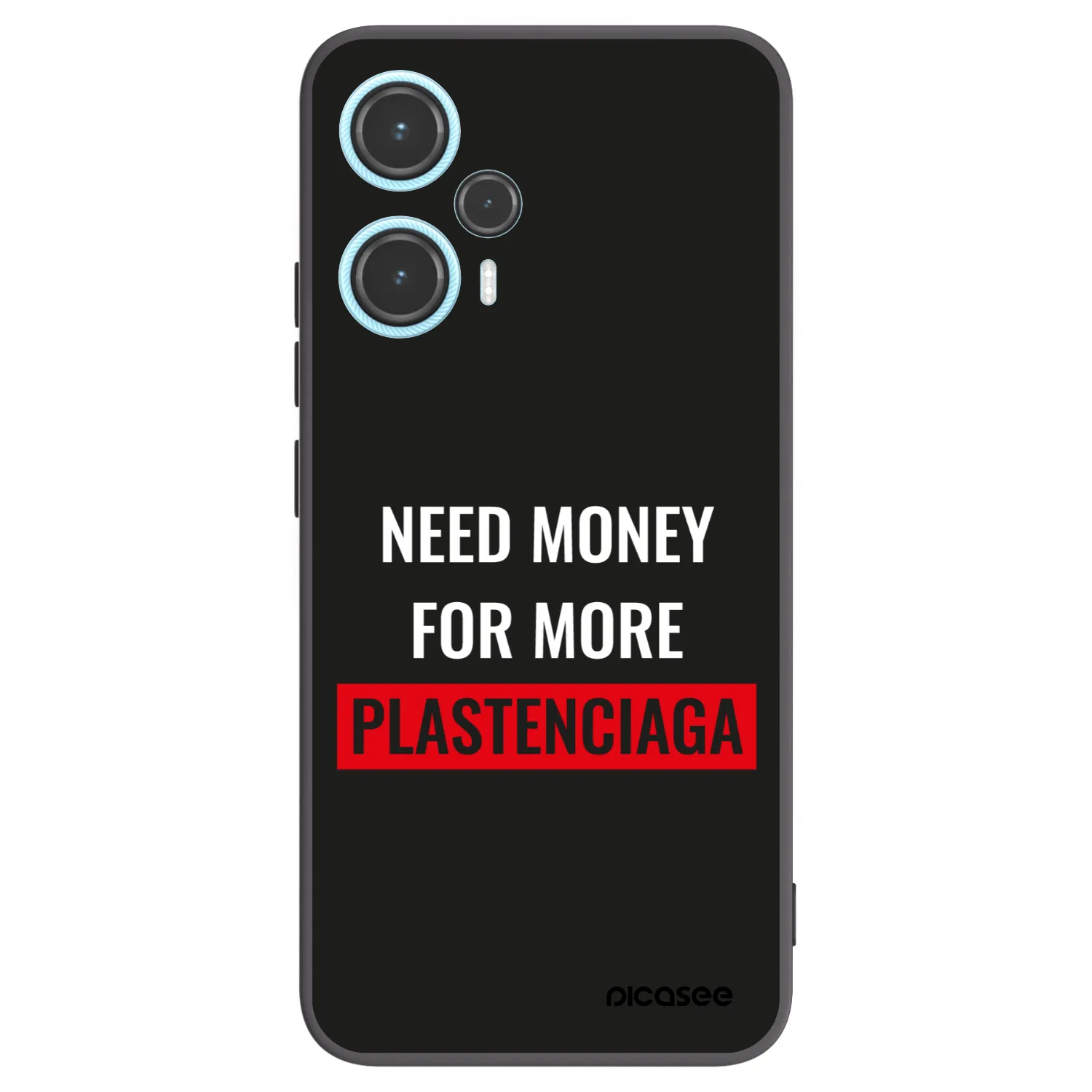 Picasee silikonový černý obal pro Xiaomi Poco F5 - More PLASTENCIAGA