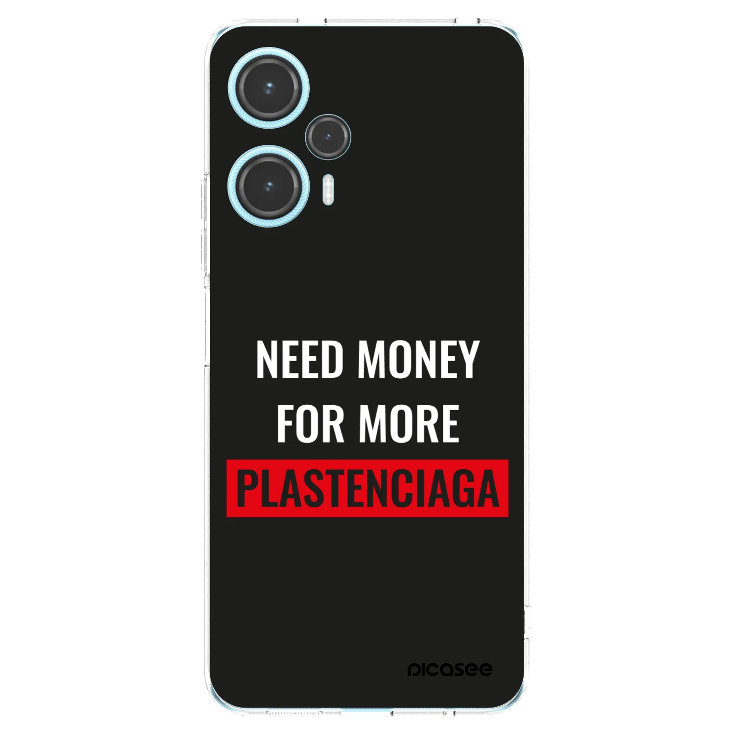 Picasee silikonový průhledný obal pro Xiaomi Poco F5 - More PLASTENCIAGA