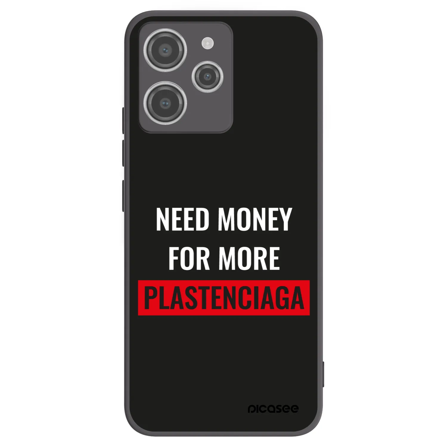 Picasee silikonový černý obal pro Xiaomi Redmi 12 4G - More PLASTENCIAGA