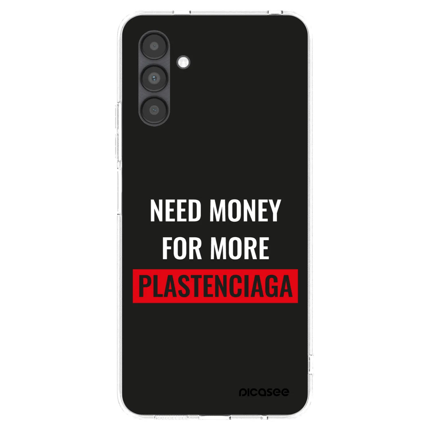 Picasee silikonový průhledný obal pro Samsung Galaxy A04s A047F - More PLASTENCIAGA