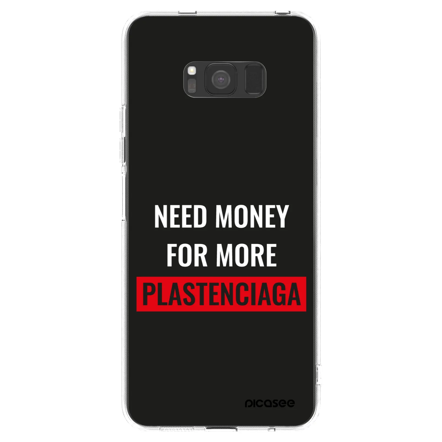 Picasee silikonový průhledný obal pro Samsung Galaxy S8 G950F - More PLASTENCIAGA