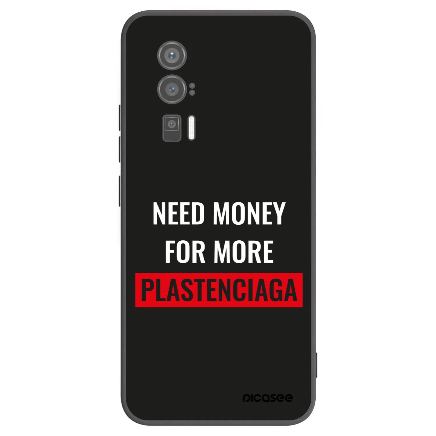 Picasee silikonový černý obal pro Xiaomi Poco F5 Pro 5G - More PLASTENCIAGA