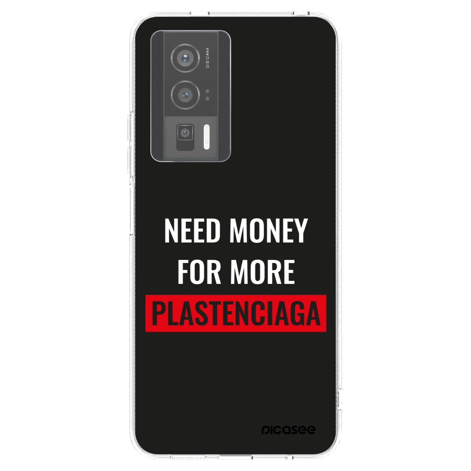 Picasee silikonový průhledný obal pro Xiaomi Poco F5 Pro 5G - More PLASTENCIAGA