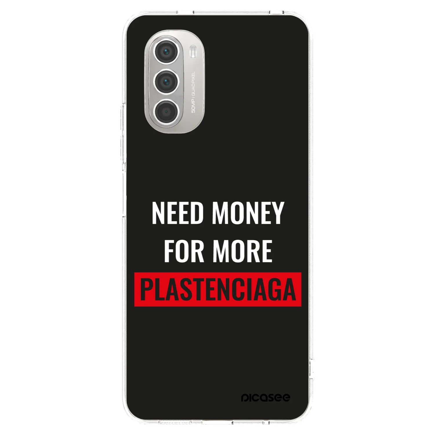 Picasee silikonový průhledný obal pro Motorola Moto G51 - More PLASTENCIAGA
