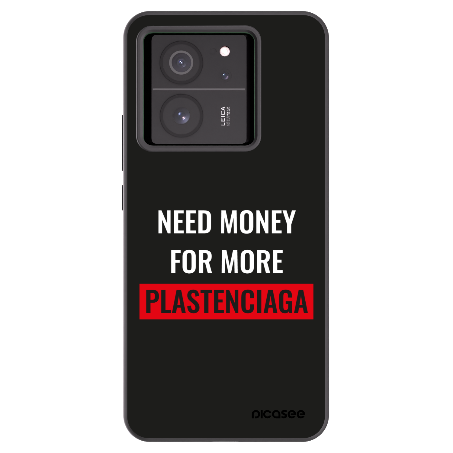 Picasee silikonový černý obal pro Xiaomi 13T - More PLASTENCIAGA
