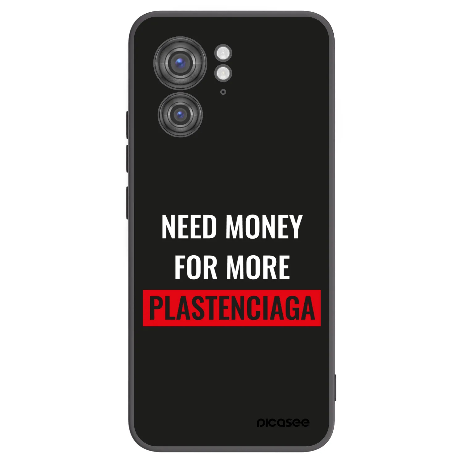 Picasee silikonový černý obal pro Motorola Edge 40 - More PLASTENCIAGA