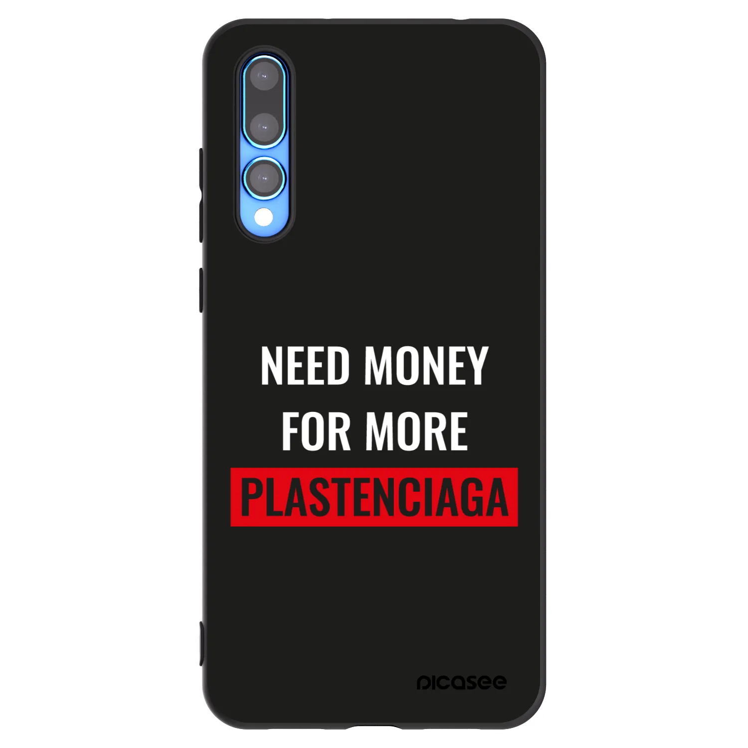 Picasee silikonový černý obal pro Huawei P20 Pro - More PLASTENCIAGA