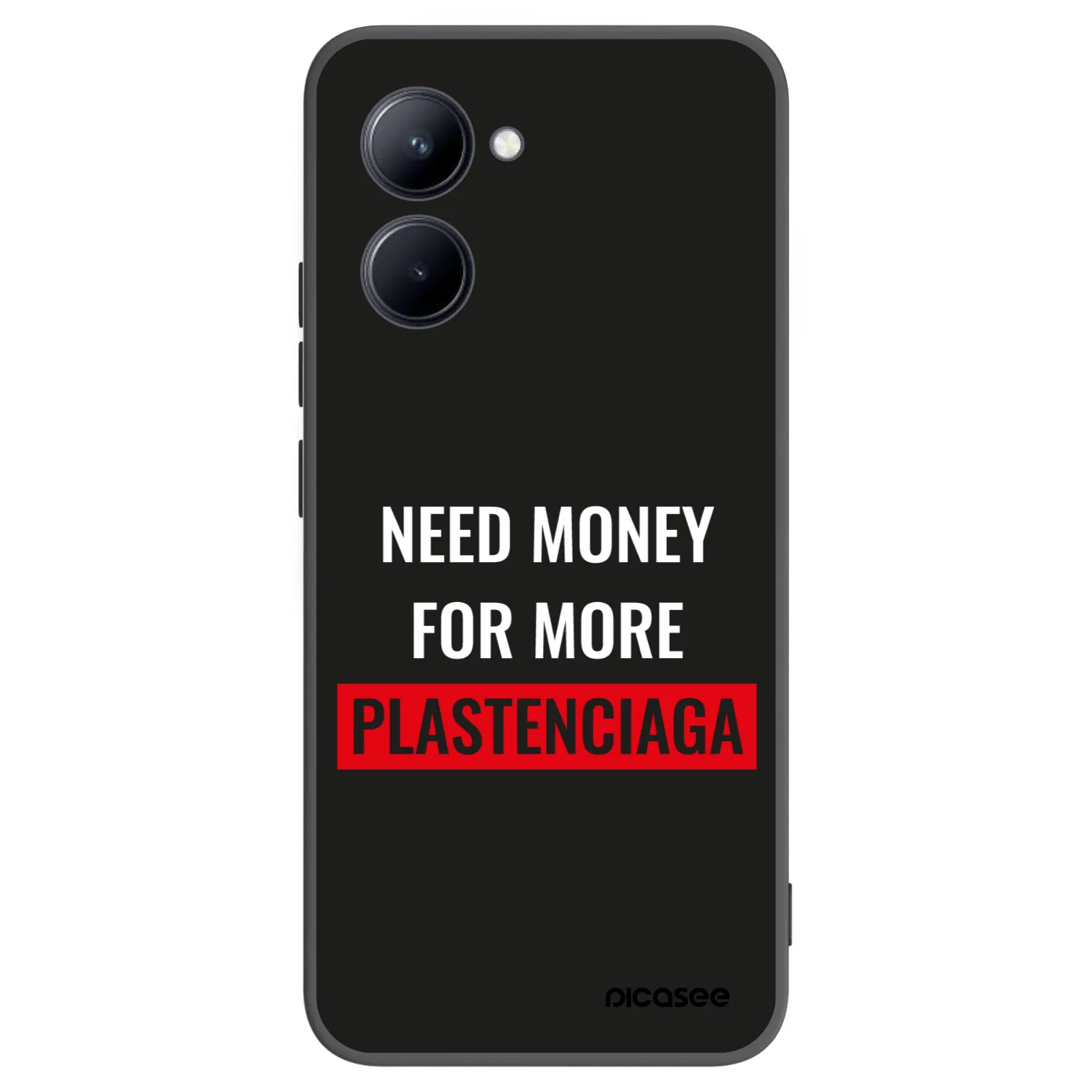 Picasee silikonový černý obal pro Realme C33 (2023) - More PLASTENCIAGA