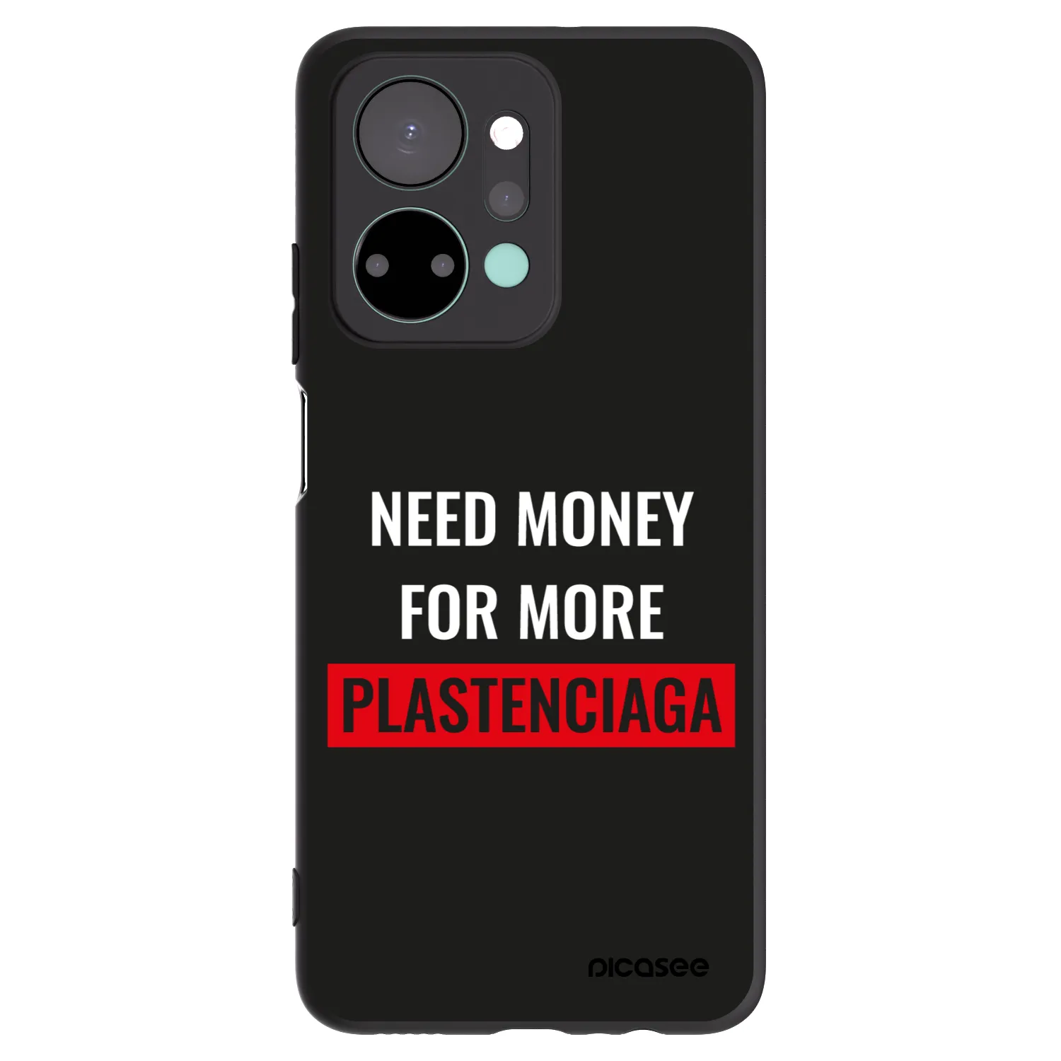 Picasee silikonový černý obal pro Honor X7a - More PLASTENCIAGA