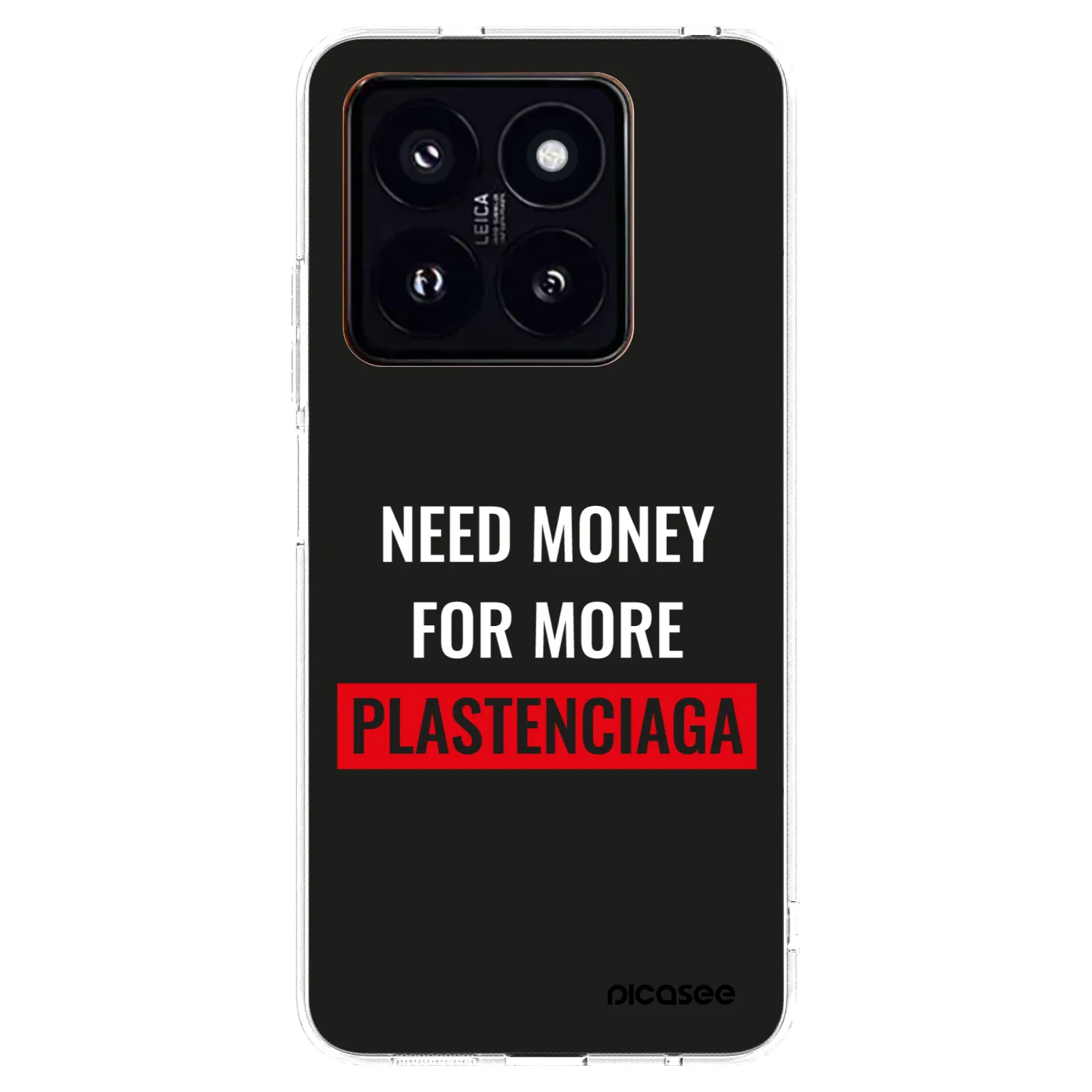 Picasee silikonový průhledný obal pro Xiaomi 14 Pro - More PLASTENCIAGA