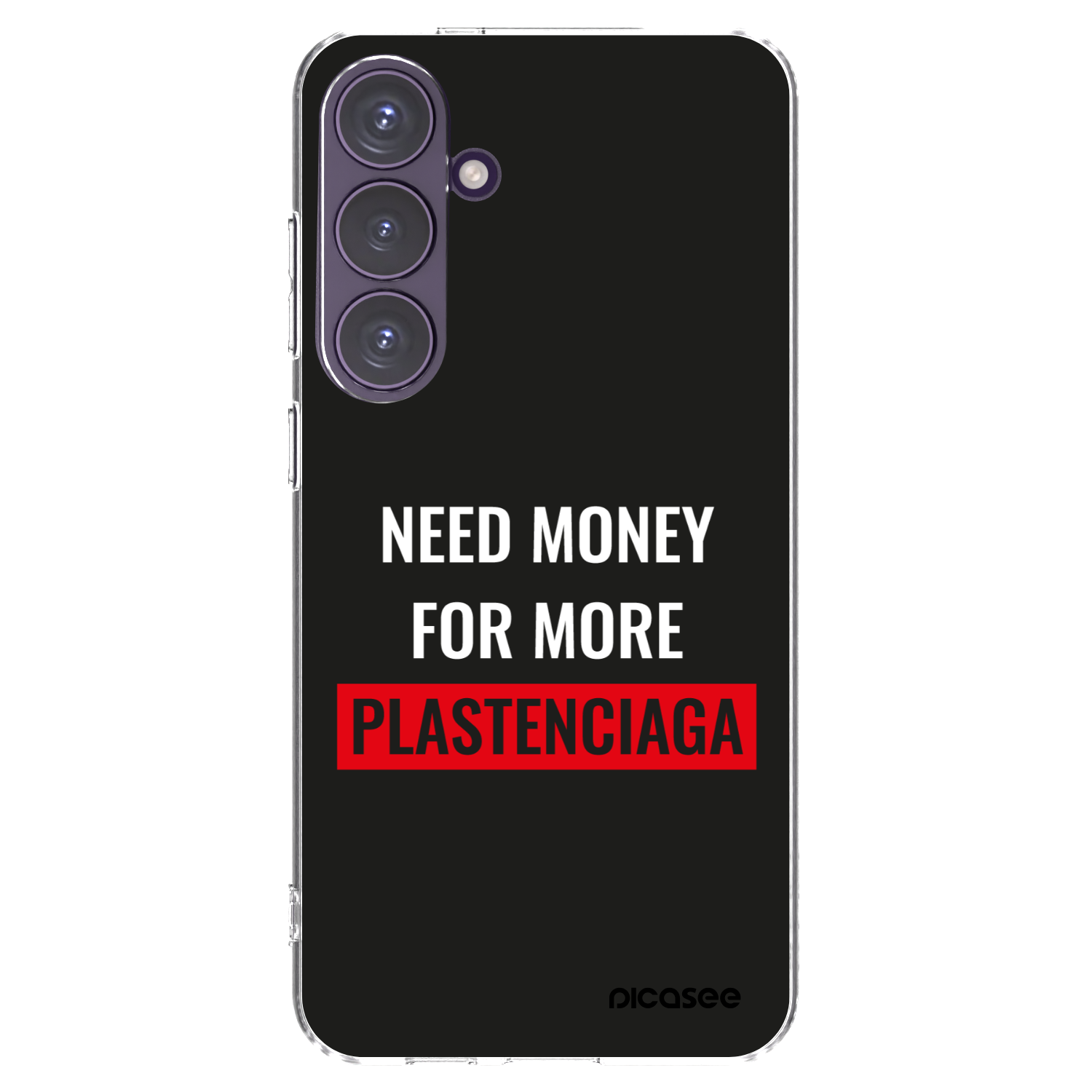 Picasee silikonový průhledný obal pro Samsung Galaxy S24+ S926B 5G - More PLASTENCIAGA