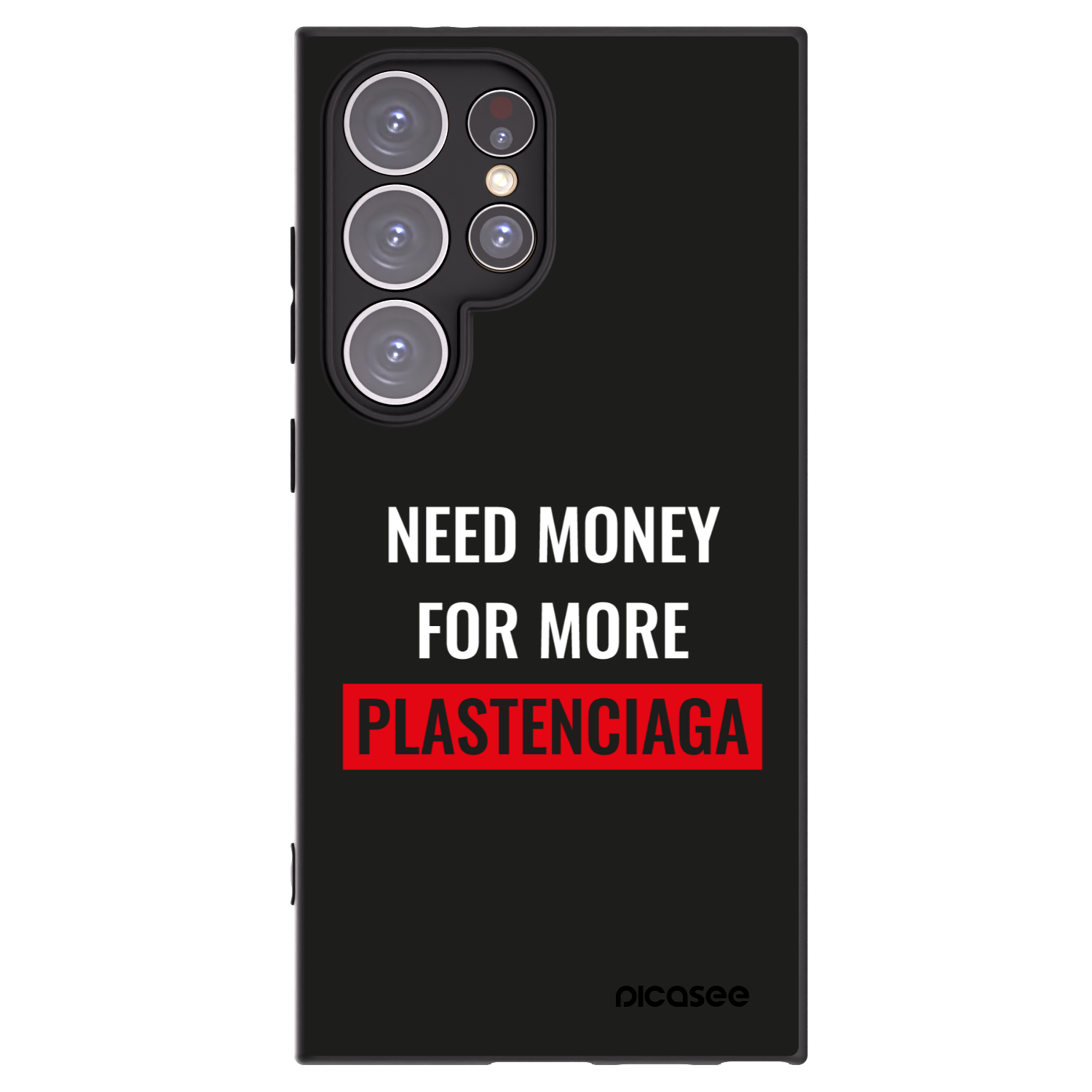 Picasee silikonový černý obal pro Samsung Galaxy S24 Ultra S928B 5G - More PLASTENCIAGA