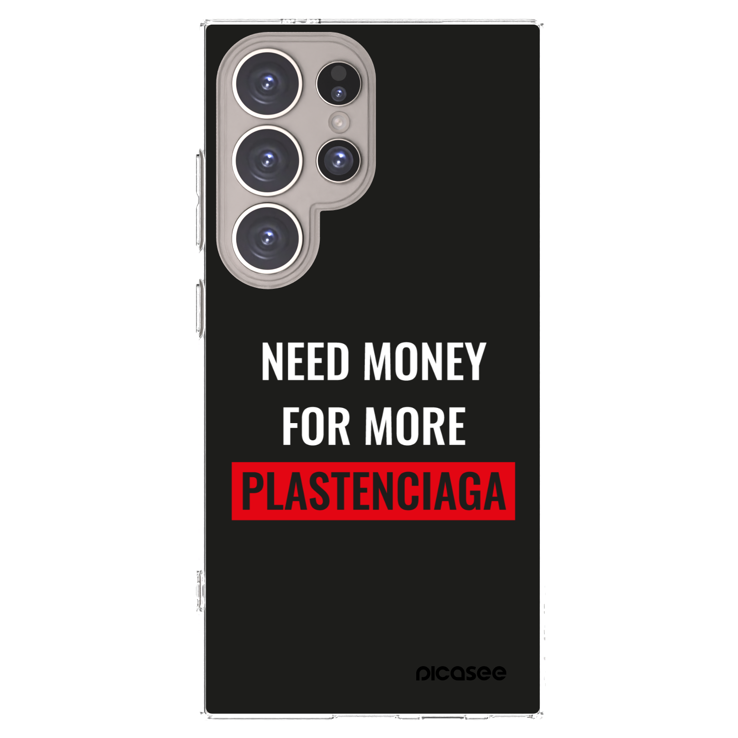 Picasee silikonový průhledný obal pro Samsung Galaxy S24 Ultra S928B 5G - More PLASTENCIAGA