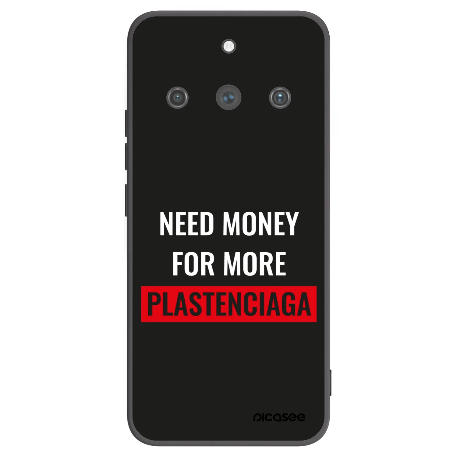 Picasee silikonový černý obal pro Realme 11 Pro+ - More PLASTENCIAGA