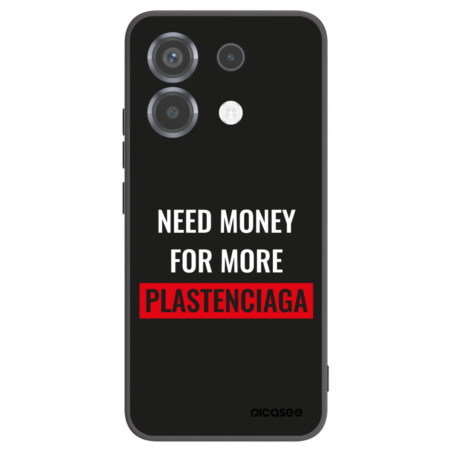 Picasee silikonový černý obal pro Xiaomi Poco X6 - More PLASTENCIAGA