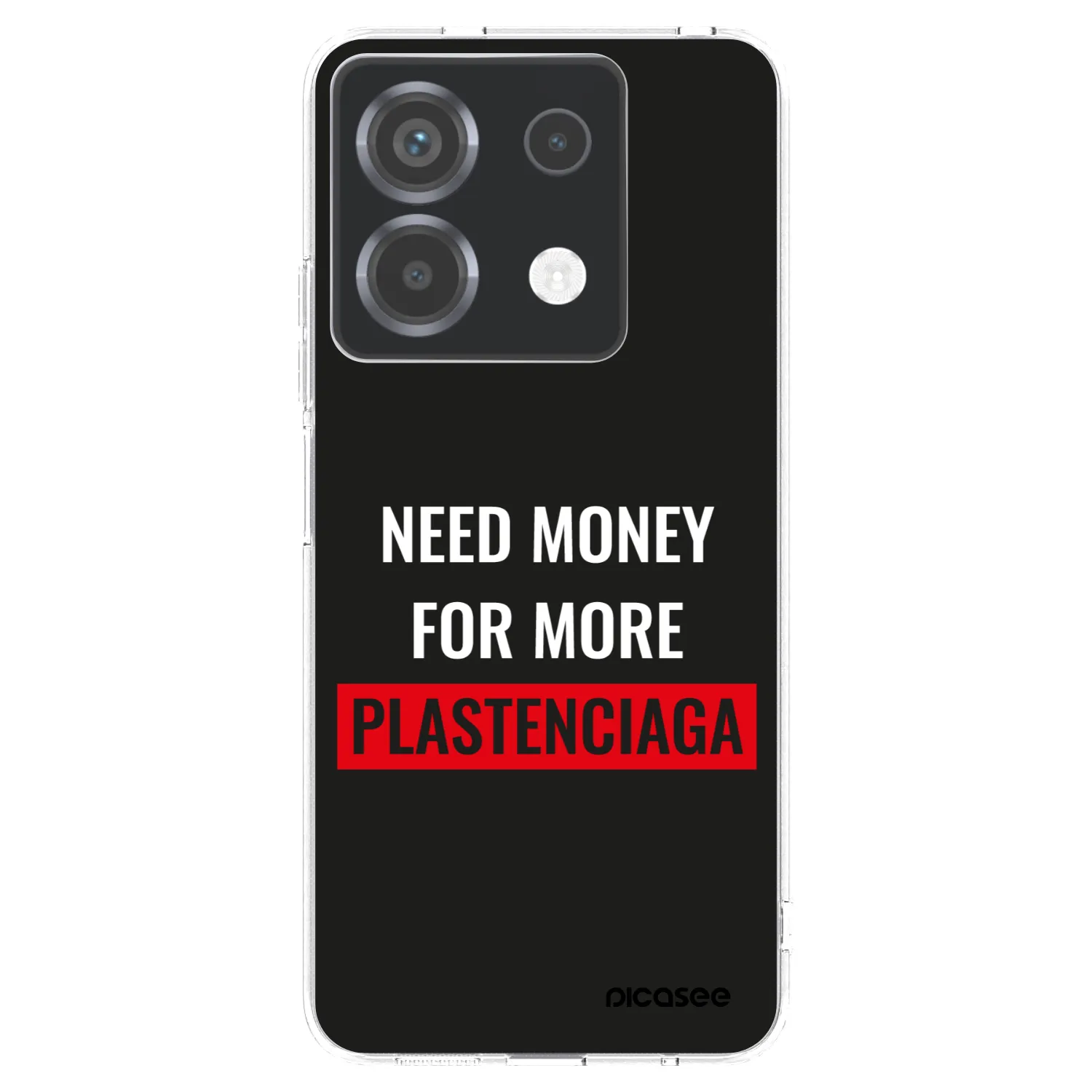 Picasee silikonový průhledný obal pro Xiaomi Poco X6 - More PLASTENCIAGA