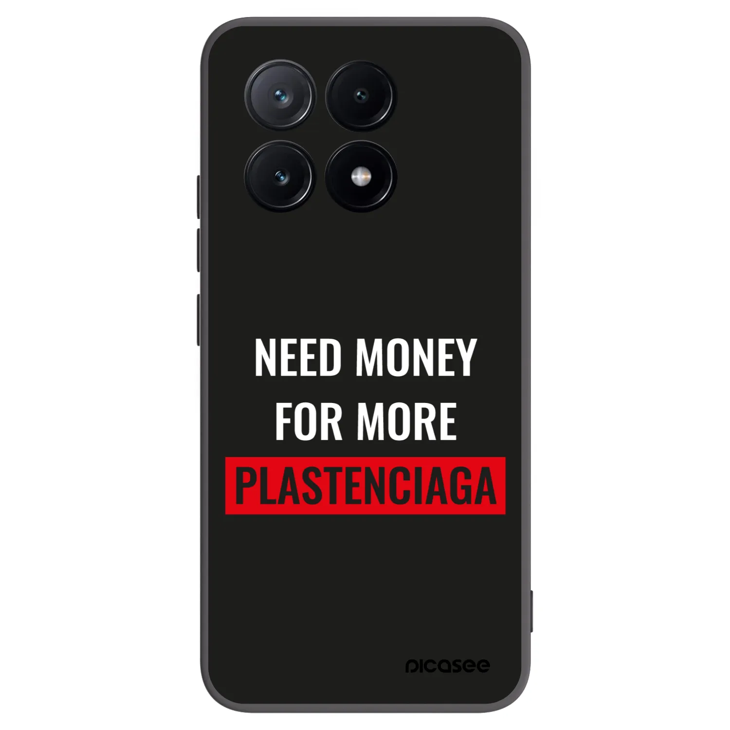 Picasee silikonový černý obal pro Xiaomi Poco X6 Pro - More PLASTENCIAGA
