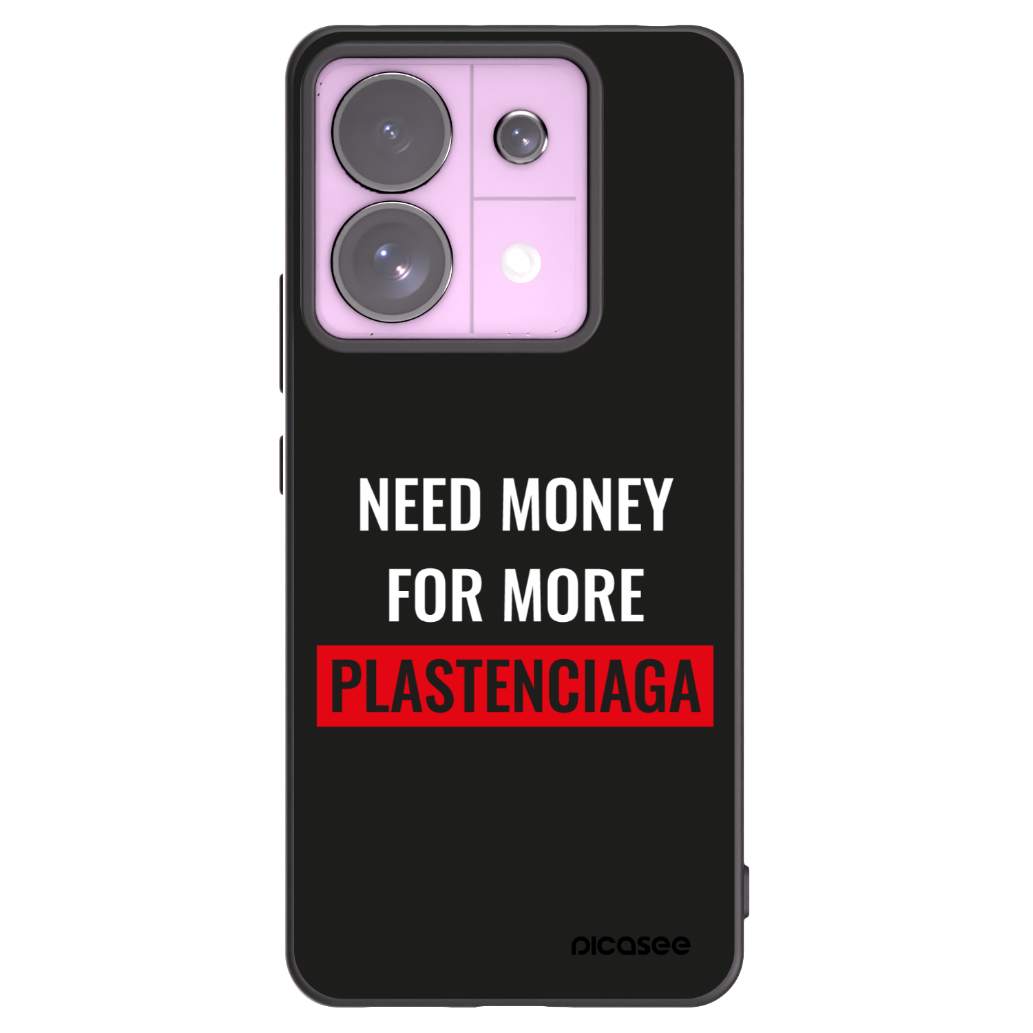 Picasee silikonový černý obal pro Xiaomi Redmi Note 13 Pro 5G - More PLASTENCIAGA