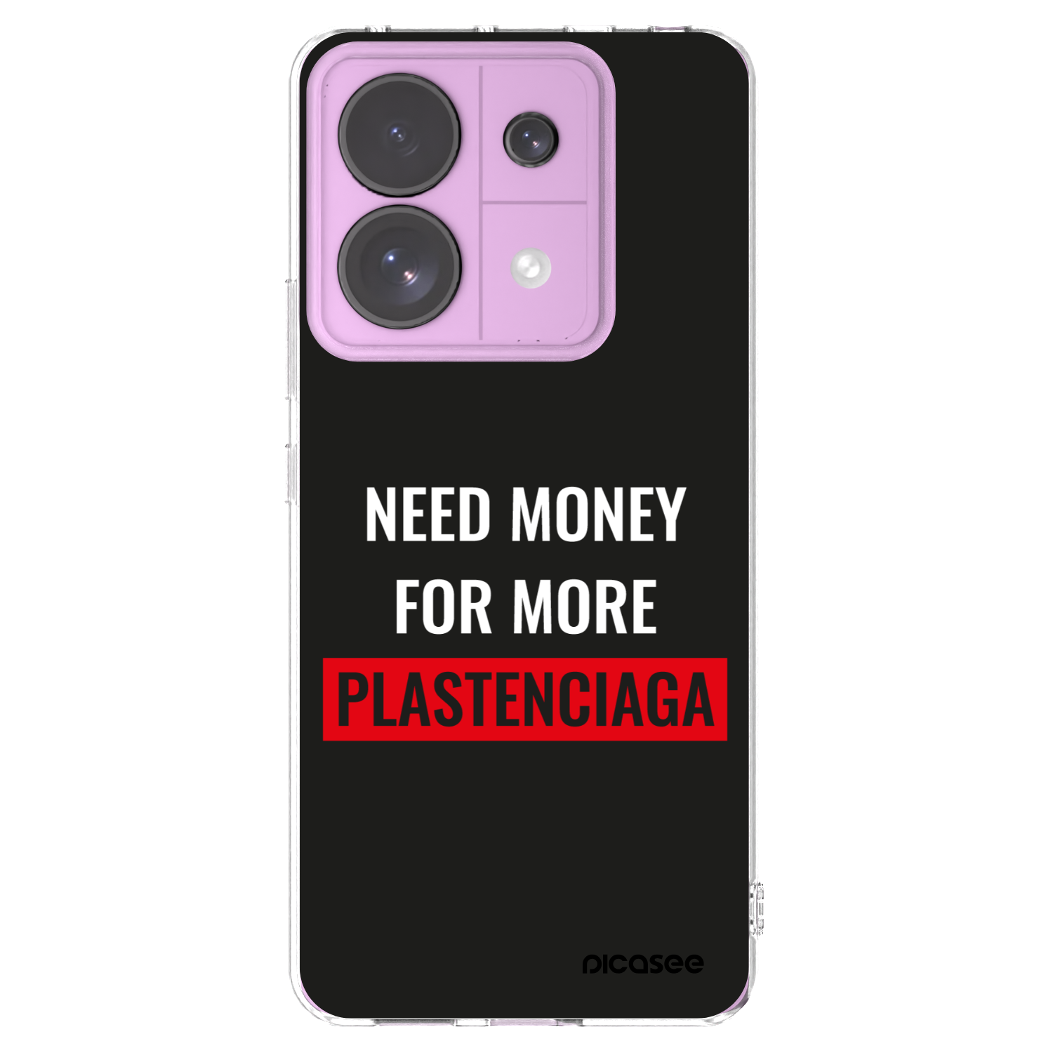 Picasee silikonový průhledný obal pro Xiaomi Redmi Note 13 Pro 5G - More PLASTENCIAGA