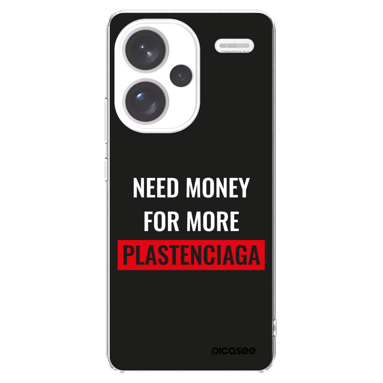 Picasee silikonový průhledný obal pro Xiaomi Redmi Note 13 Pro+ 5G - More PLASTENCIAGA