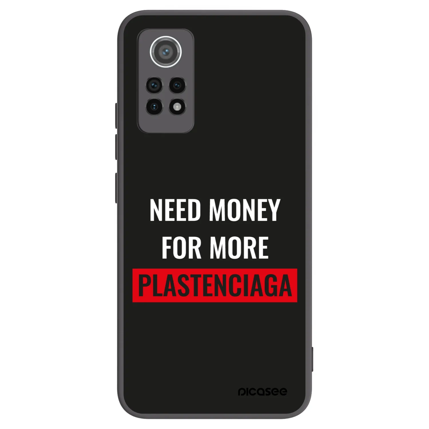 Picasee silikonový černý obal pro Xiaomi Redmi Note 12 Pro 4G - More PLASTENCIAGA