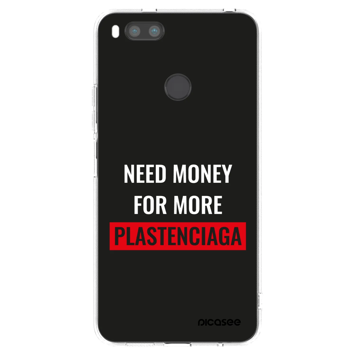 Picasee silikonový průhledný obal pro Xiaomi Mi A1 Global - More PLASTENCIAGA