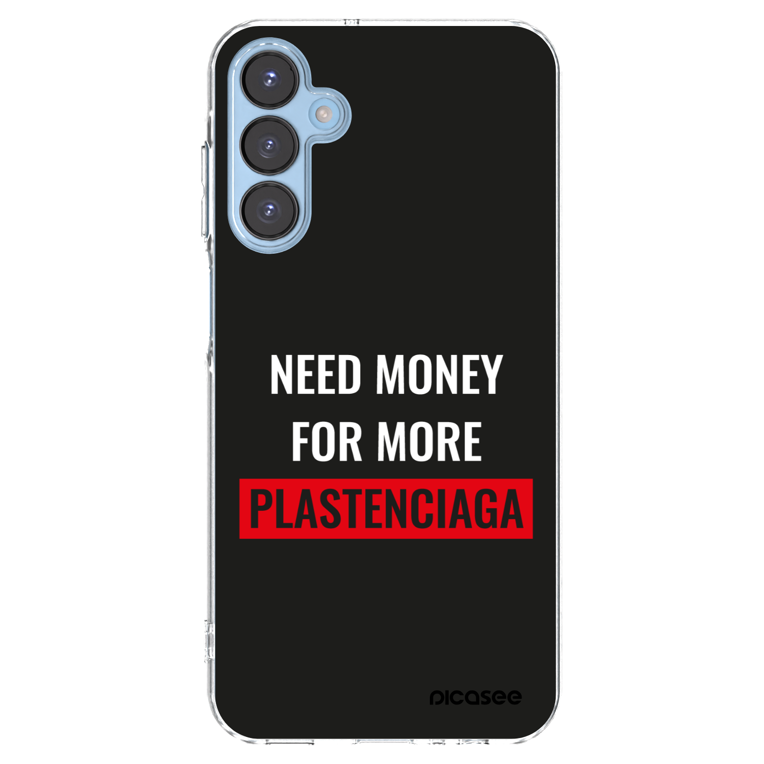 Picasee silikonový průhledný obal pro Samsung Galaxy A15 A156B 5G - More PLASTENCIAGA