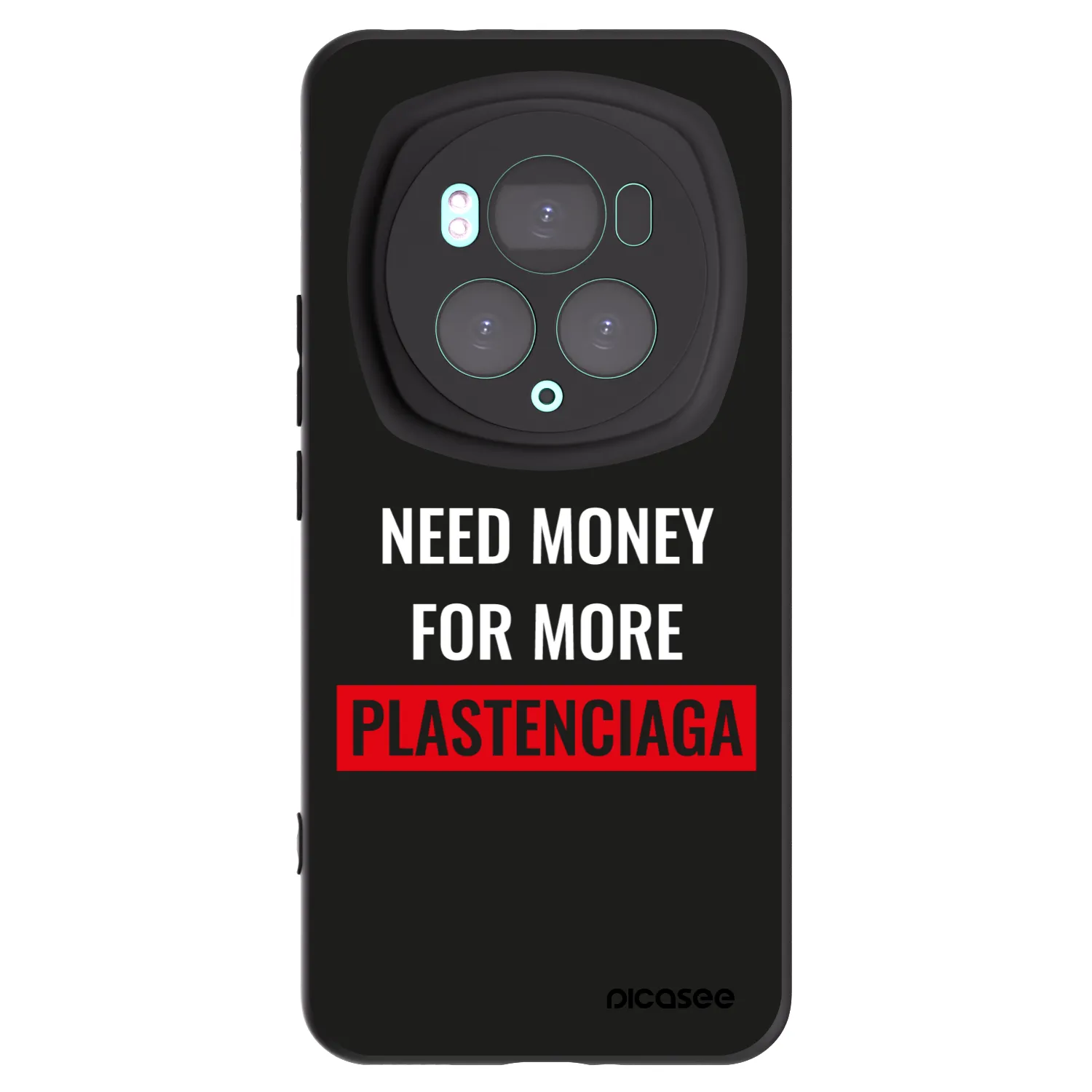 Picasee silikonový černý obal pro Honor Magic6 Pro - More PLASTENCIAGA