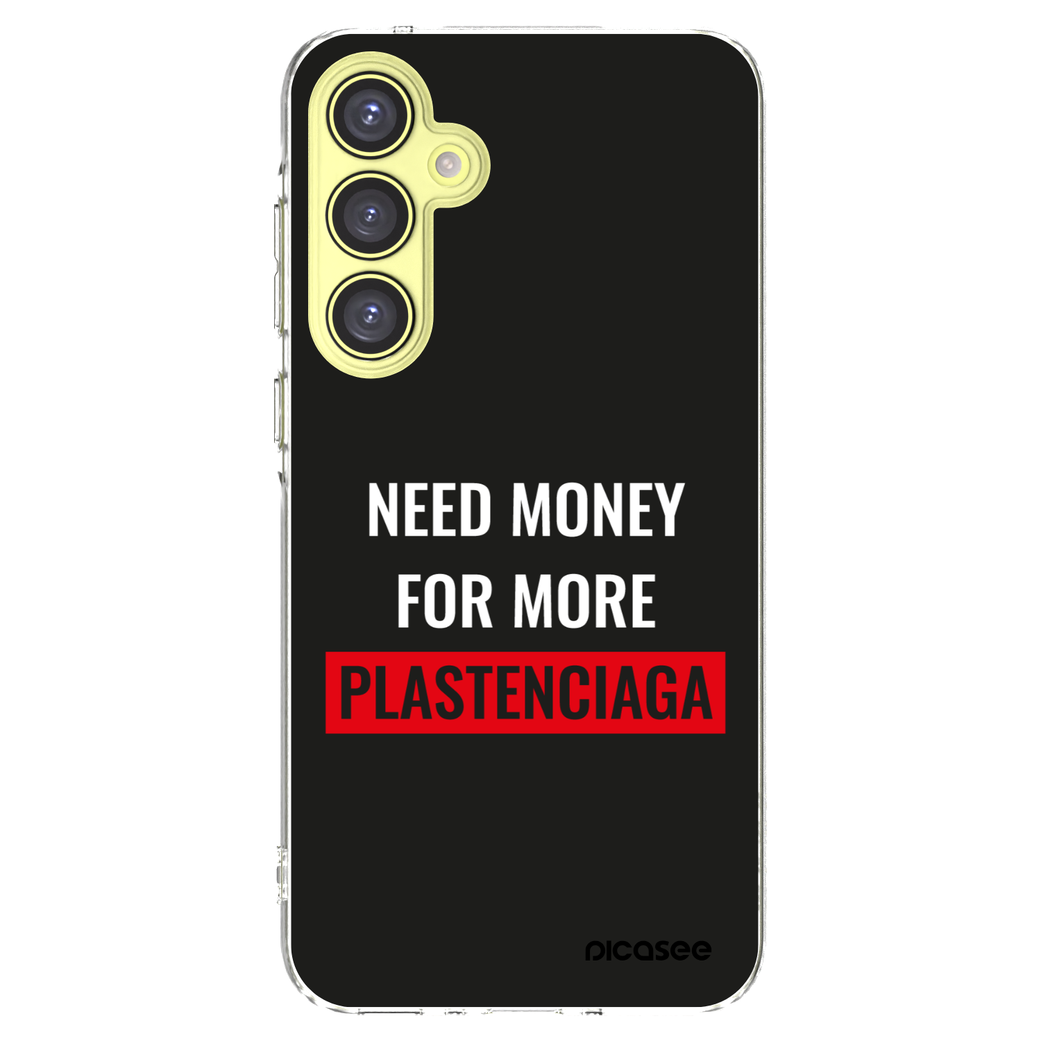 Picasee silikonový průhledný obal pro Samsung Galaxy A35 5G A356B - More PLASTENCIAGA