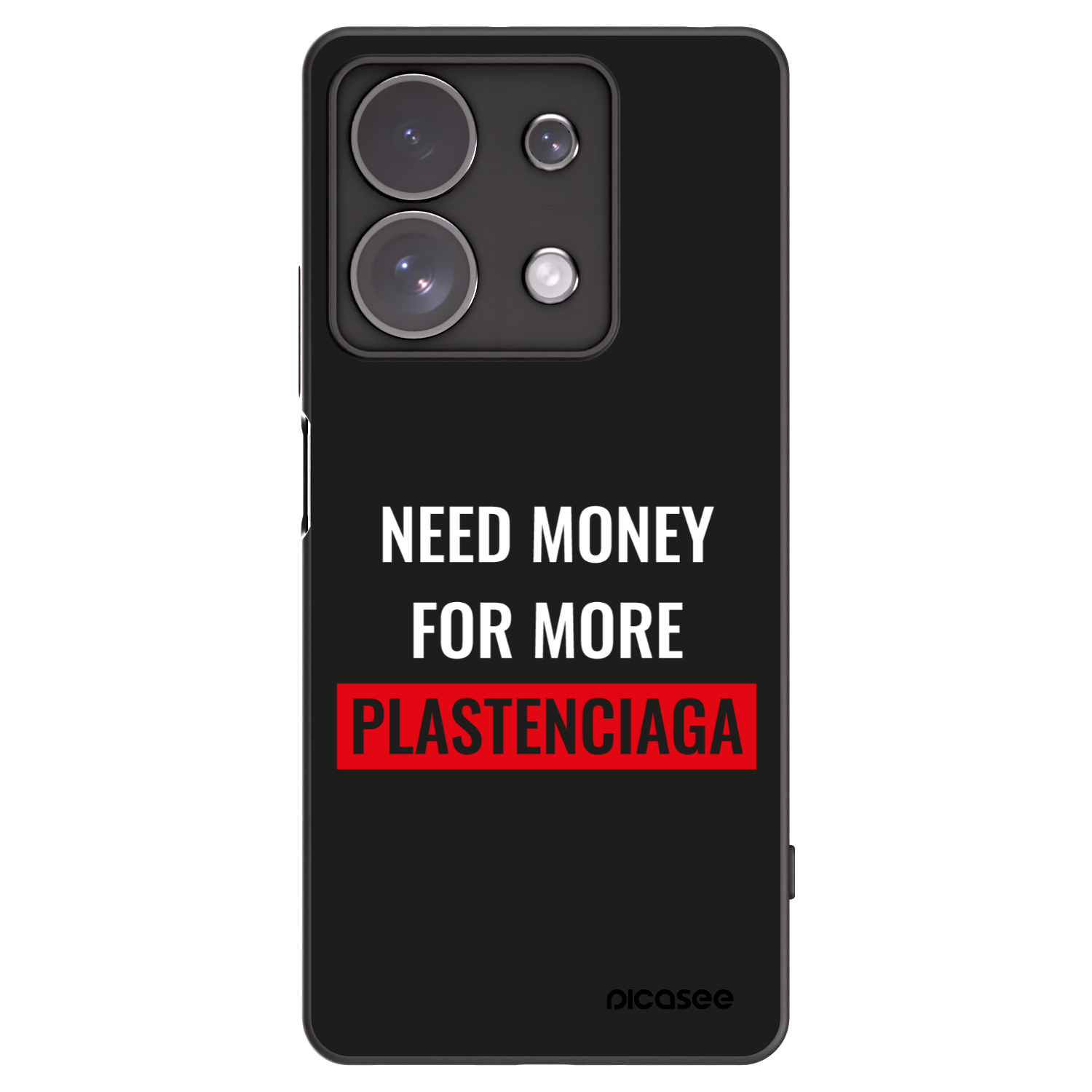 Picasee silikonový černý obal pro Xiaomi Redmi Note 13 Pro 4G - More PLASTENCIAGA