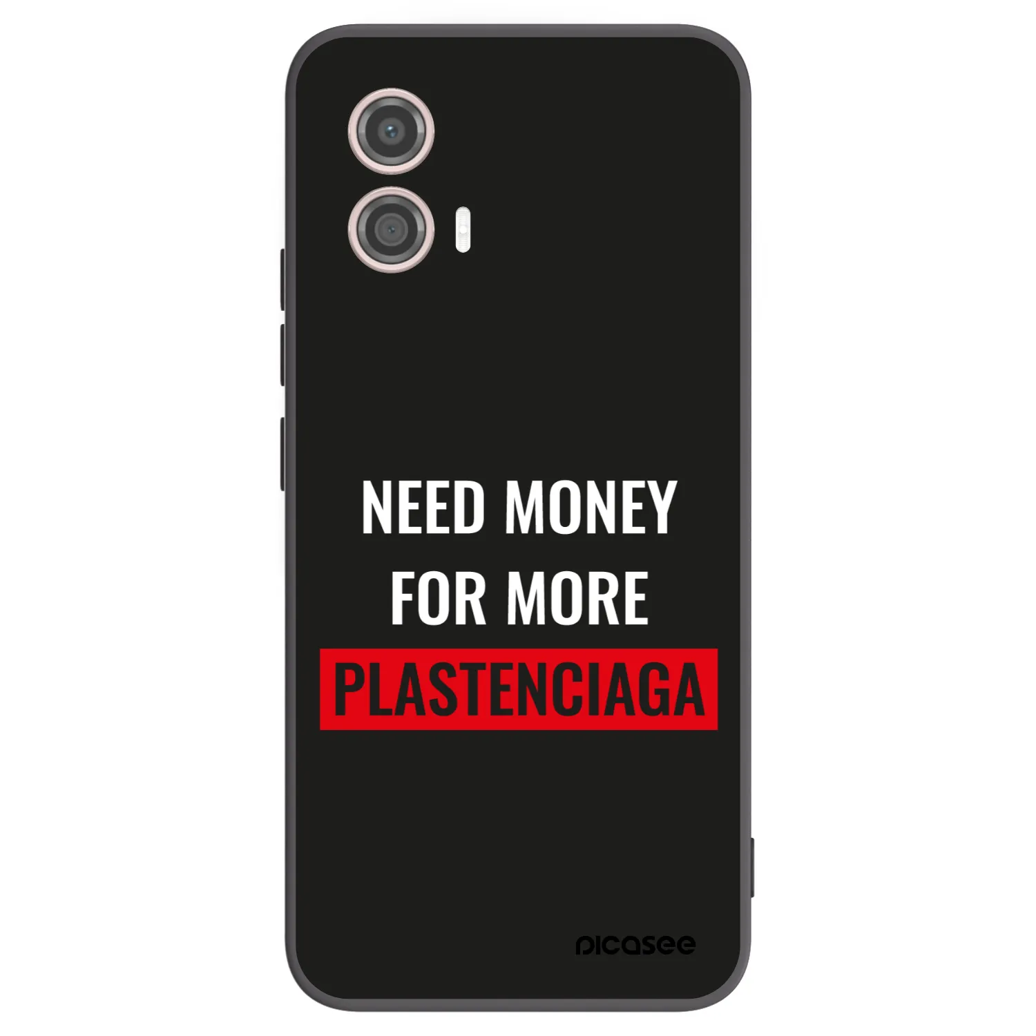 Picasee silikonový černý obal pro Motorola Moto G53 5G - More PLASTENCIAGA