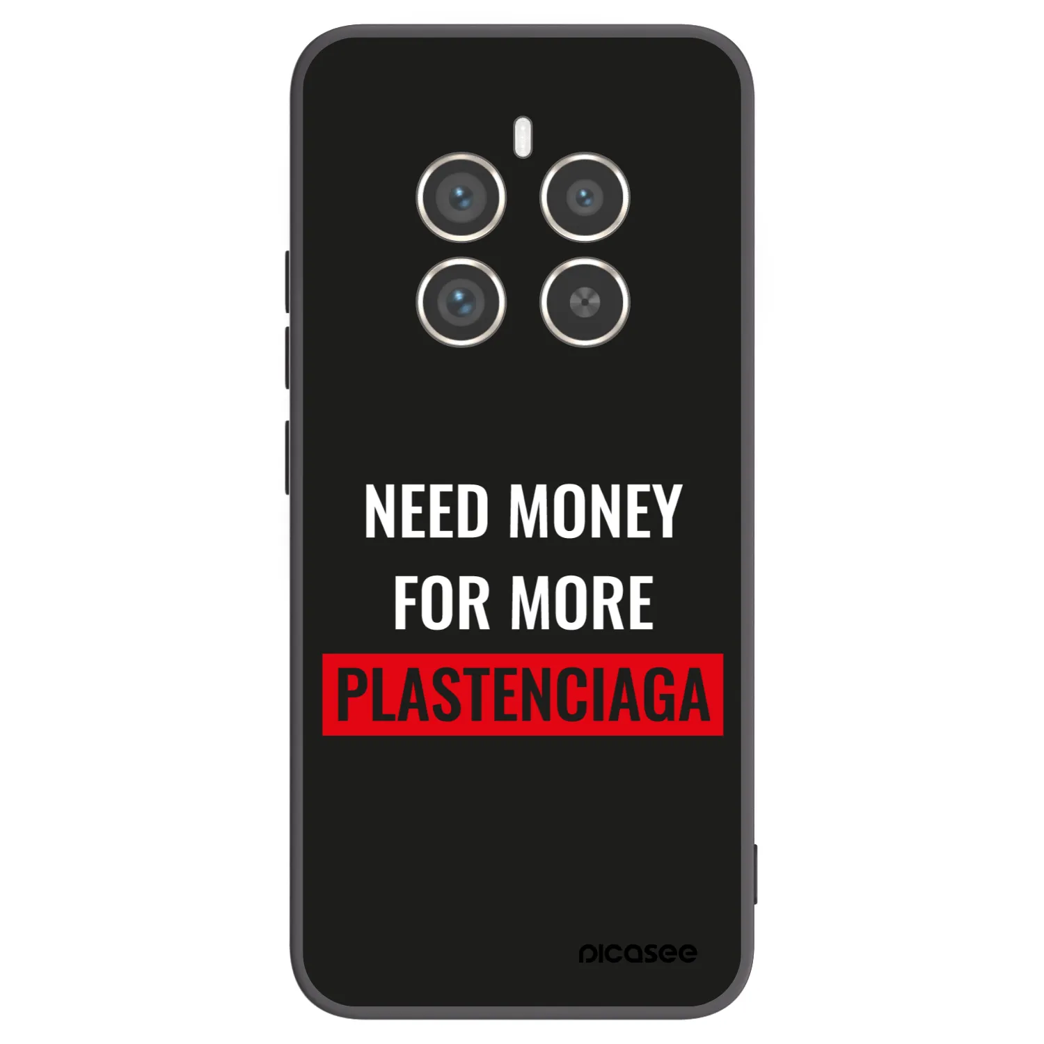 Picasee silikonový černý obal pro Realme 12 Pro 5G - More PLASTENCIAGA