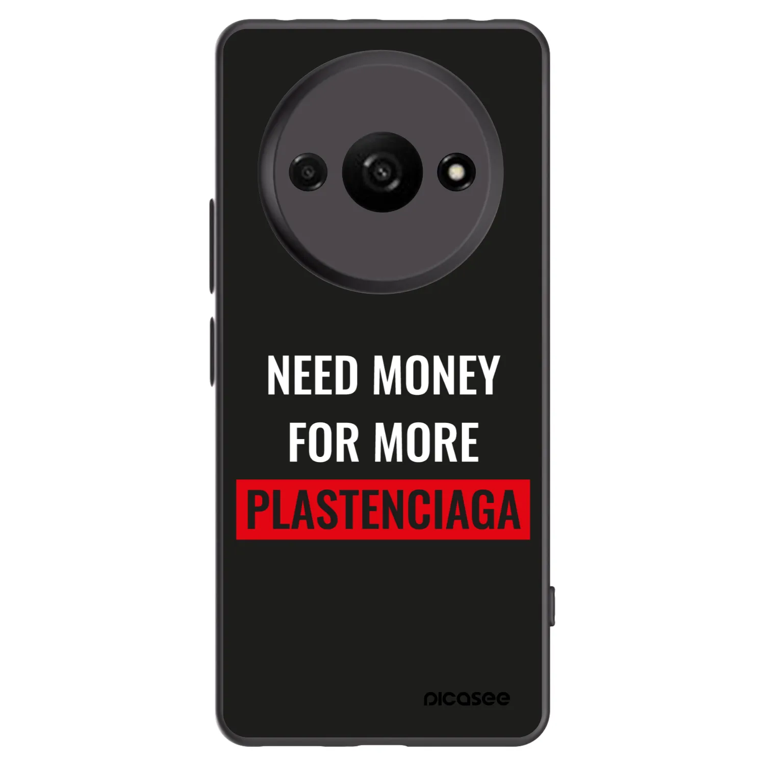 Picasee silikonový černý obal pro Xiaomi Redmi A3 - More PLASTENCIAGA