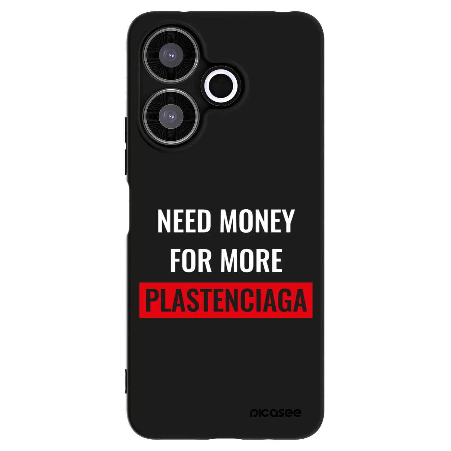 Picasee silikonový černý obal pro Xiaomi Redmi 13 4G - More PLASTENCIAGA