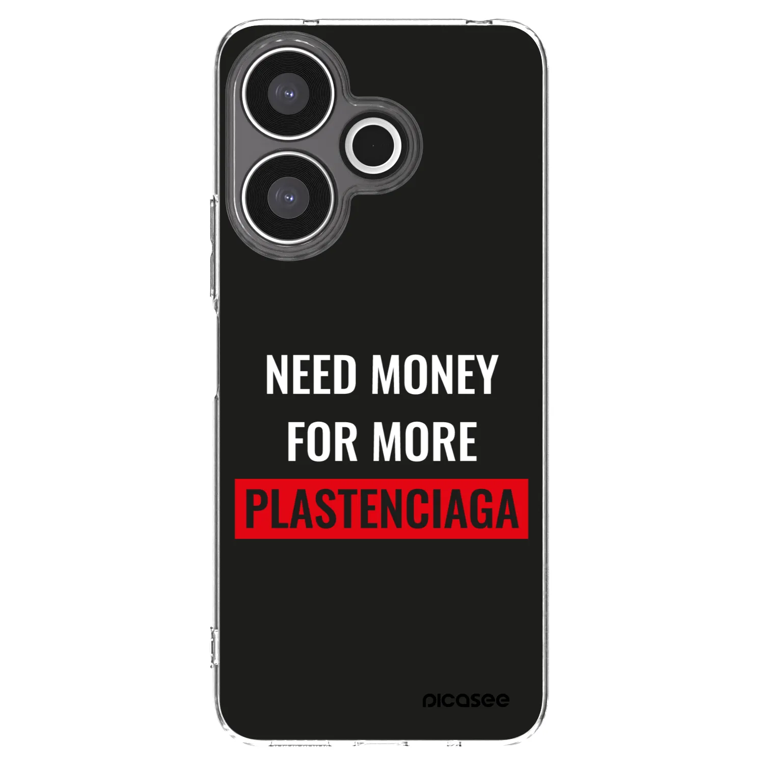 Picasee silikonový průhledný obal pro Xiaomi Redmi 13 4G - More PLASTENCIAGA