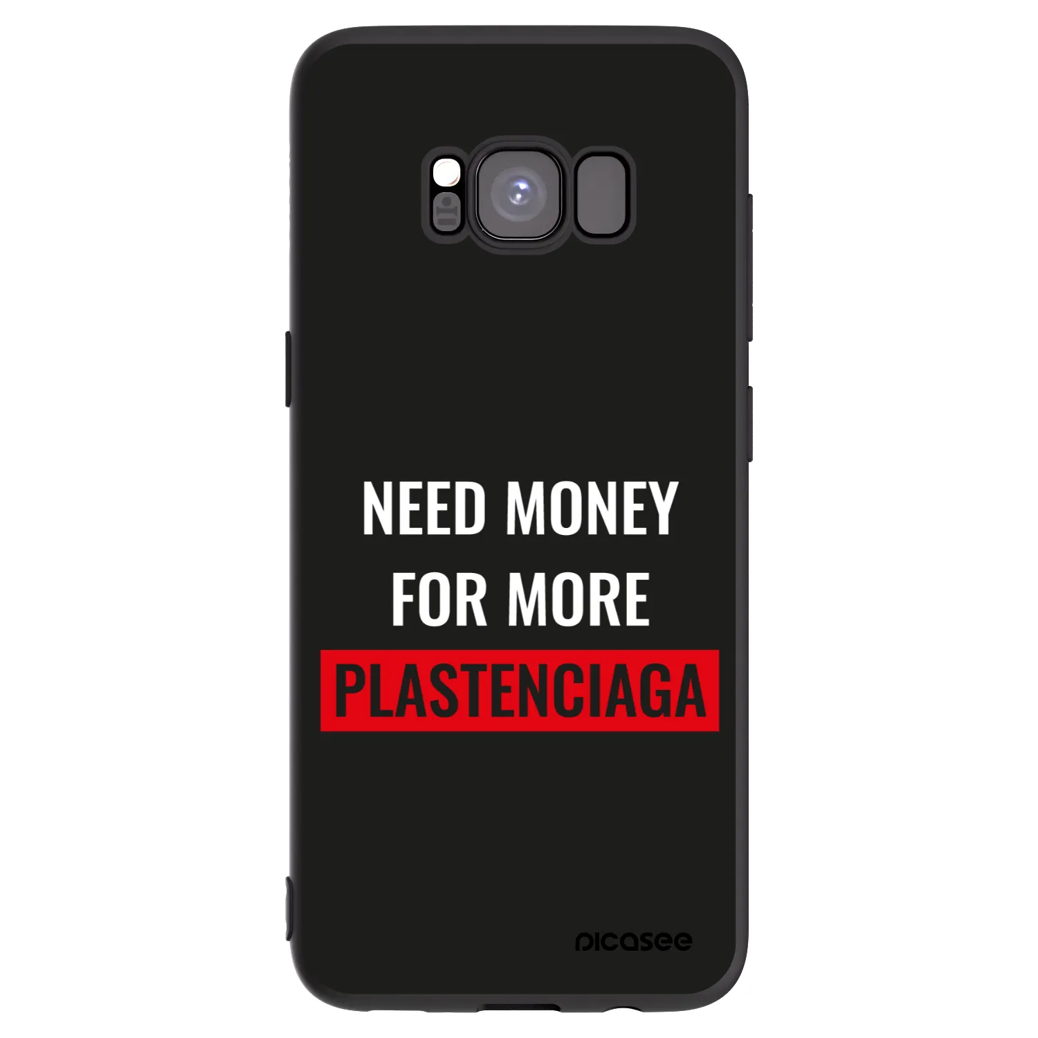 Picasee silikonový černý obal pro Samsung Galaxy S8 G950F - More PLASTENCIAGA