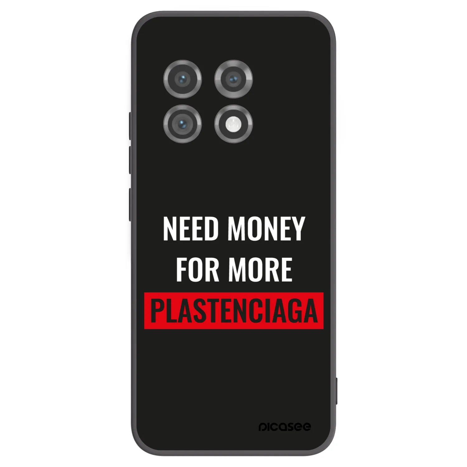 Picasee silikonový černý obal pro OnePlus 11 5G - More PLASTENCIAGA