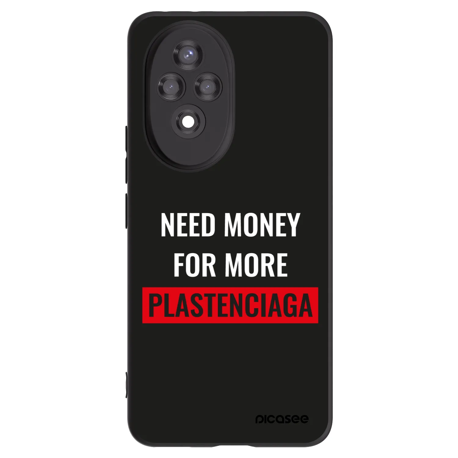 Picasee silikonový černý obal pro Honor 200 Pro 5G - More PLASTENCIAGA