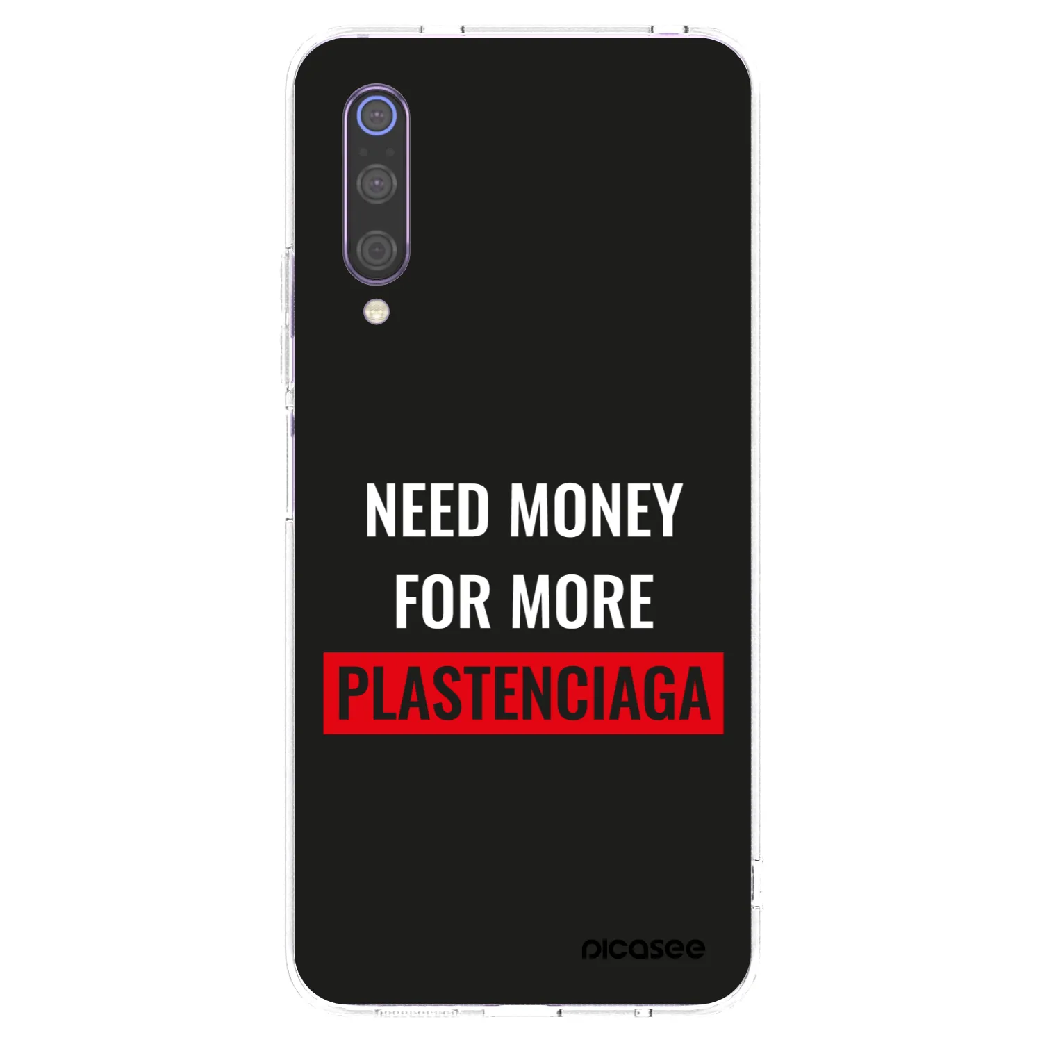 Picasee silikonový průhledný obal pro Xiaomi Mi 9 - More PLASTENCIAGA