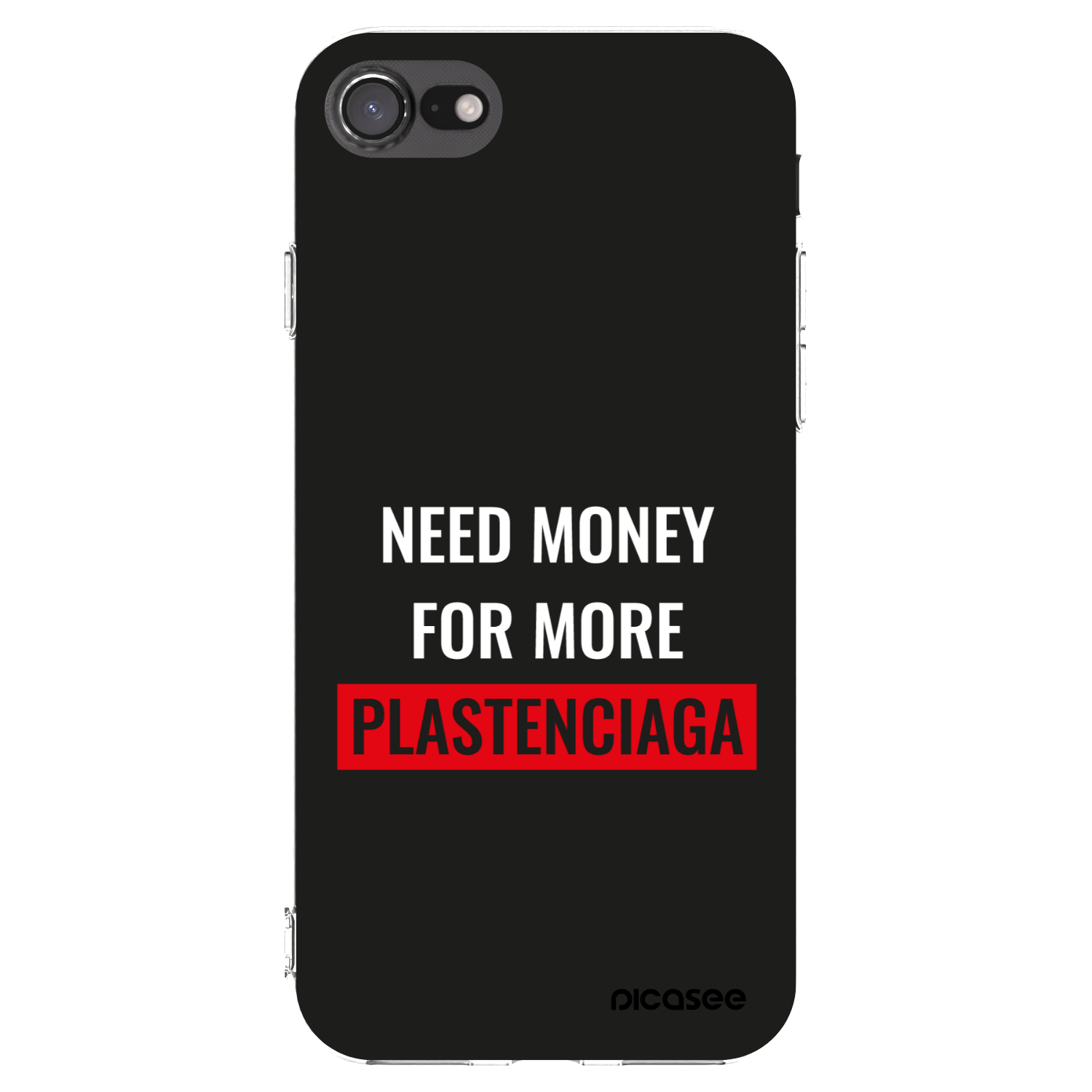 Picasee silikonový průhledný obal pro Apple iPhone 7 - More PLASTENCIAGA