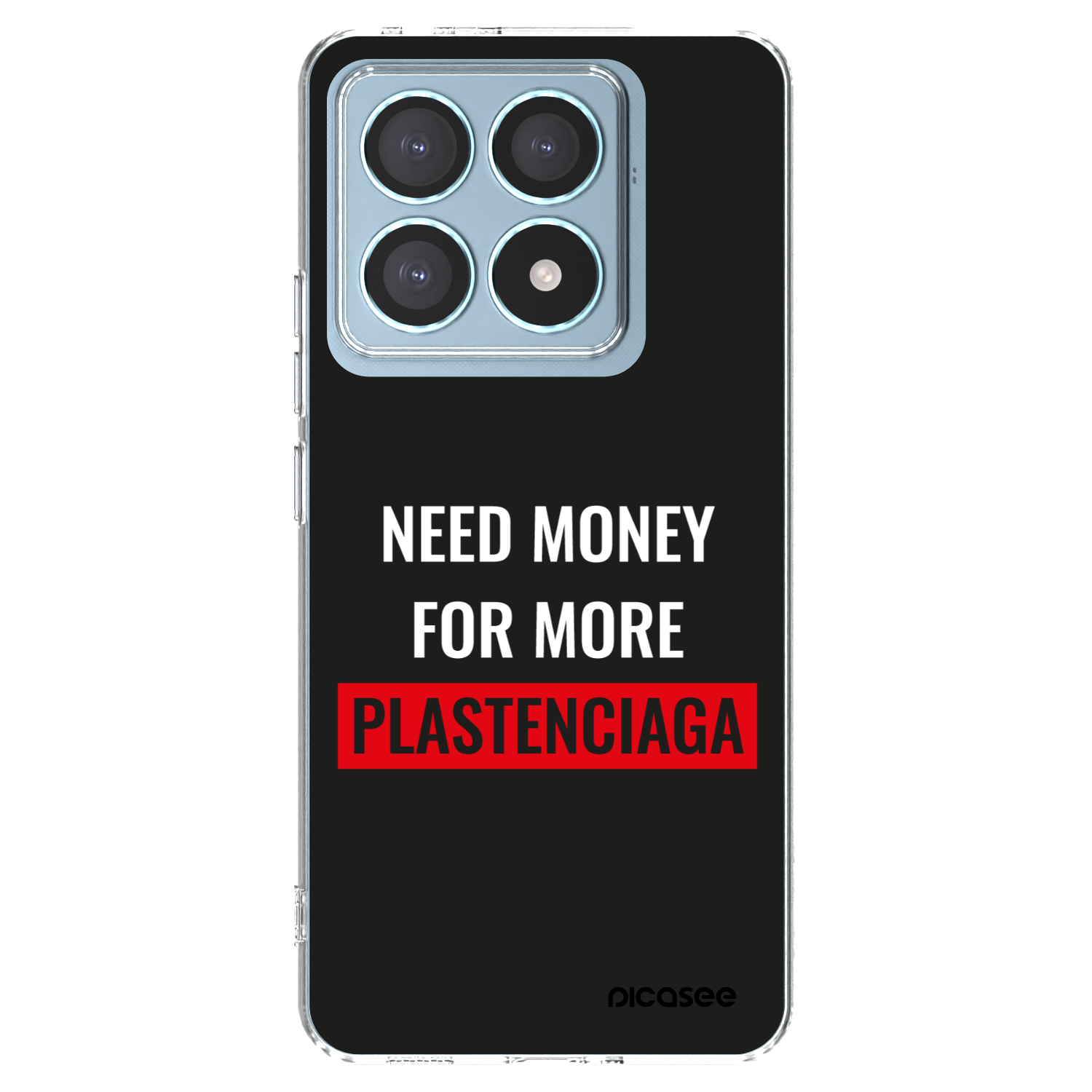 Picasee silikonový průhledný obal pro Xiaomi 14T Pro - More PLASTENCIAGA