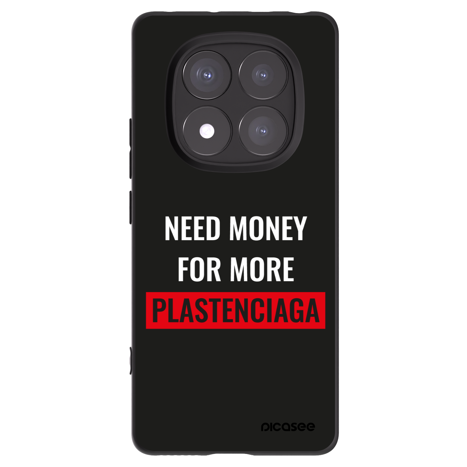 Picasee silikonový černý obal pro Xiaomi Redmi Note 14 Pro+ 5G - More PLASTENCIAGA