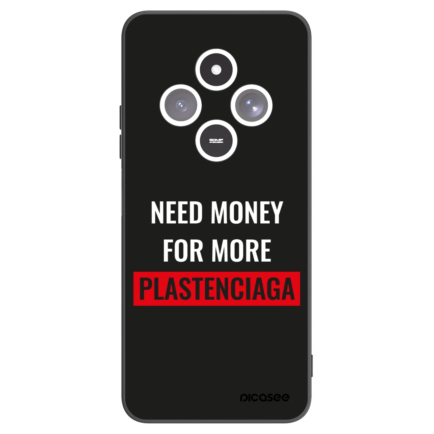 Picasee silikonový černý obal pro Xiaomi Redmi 14C - More PLASTENCIAGA