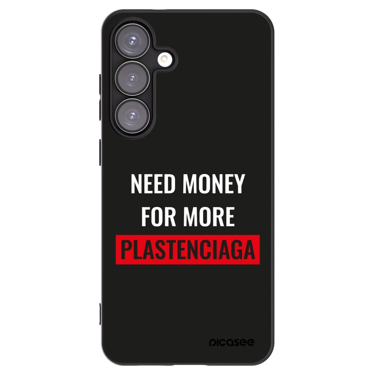 Picasee silikonový černý obal pro Samsung Galaxy S25+ 5G - More PLASTENCIAGA