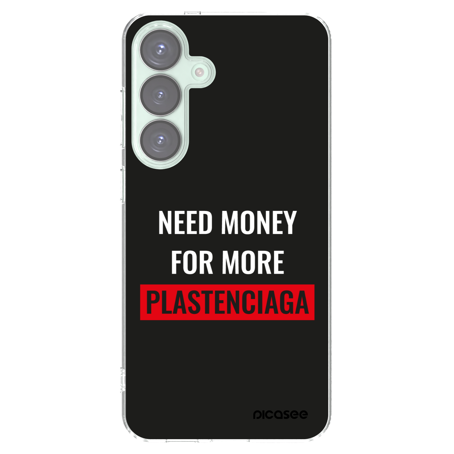 Picasee silikonový průhledný obal pro Samsung Galaxy S25+ 5G - More PLASTENCIAGA