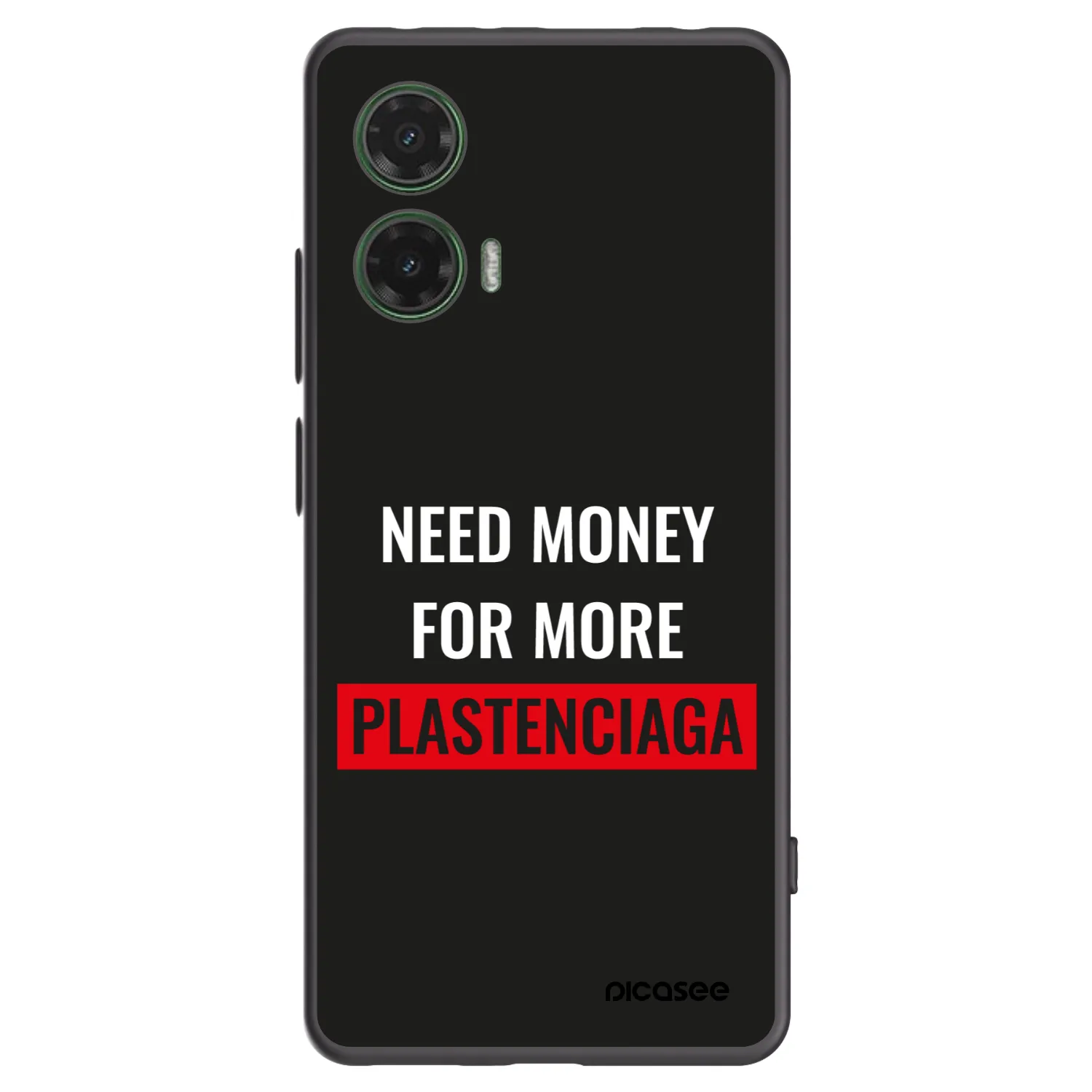 Picasee silikonový černý obal pro Motorola Moto G35 5G - More PLASTENCIAGA
