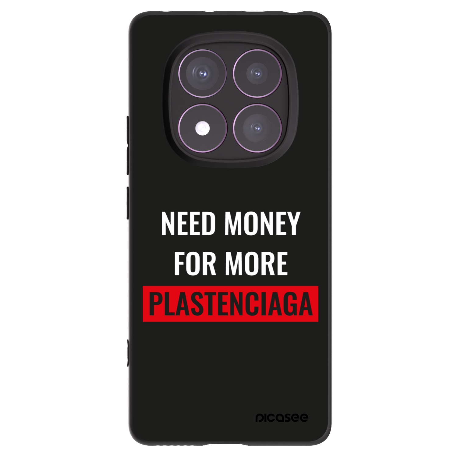 Picasee silikonový černý obal pro Xiaomi Redmi Note 14 Pro 4G - More PLASTENCIAGA