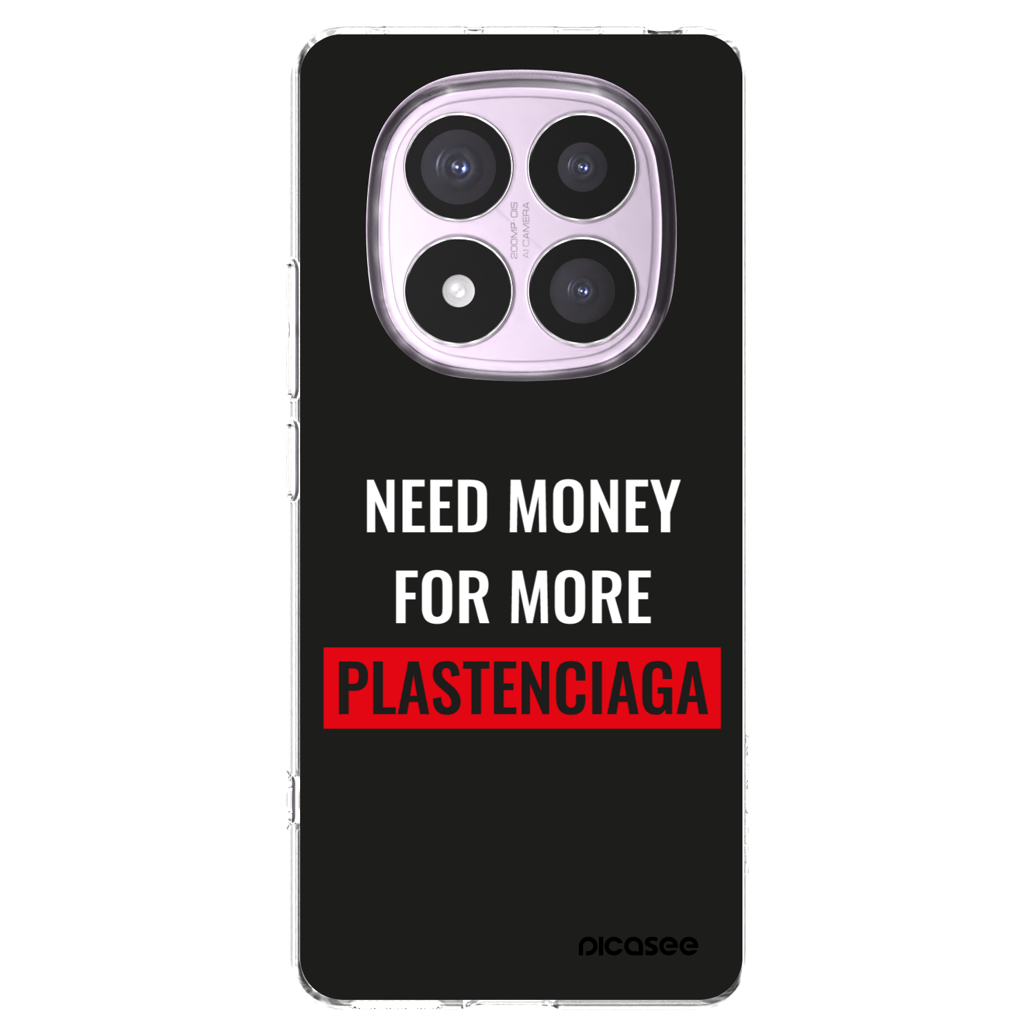 Picasee silikonový průhledný obal pro Xiaomi Redmi Note 14 Pro 4G - More PLASTENCIAGA
